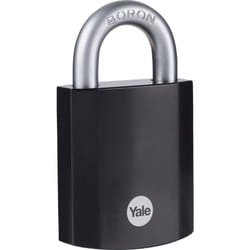 Yale - Lucchetto in acciaio temprato di massima sicurezza Y90SB/45/129/1 nero, arco in acciaio indurito al Boro, 3 chiavi