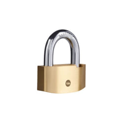Yale - Lucchetto in ottone a martello Y2B/80/138/1 corpo 80mm, arco temprato per resistere al taglio, testato per uso esterno