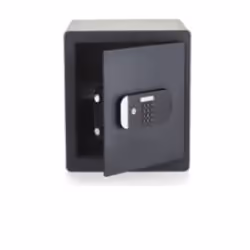 Yale YSFM/400/EG1, Cassetta di sicurezza portatile, Nero, Codice, Lettore di impronta, Chiave, 35,5 L, Pavimento/parete, 400 ...