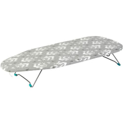 Beldray - LA023735IKATEU7 Asse da stiro, da tavolo, compatto e leggero, facilmente pieghevole, con cover in cotone 100%, 73 x 31cm