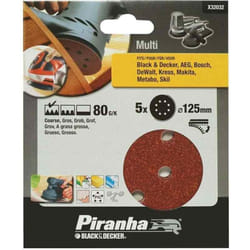 Black&decker - Dischi abrasivi 125 mm grana 80 per levigatrici Black and decker