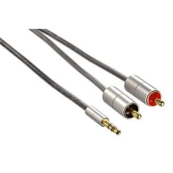 Hama Cavo jack 3,5 mm M/2 x RCA M, 2 metri, high quality, Aluline