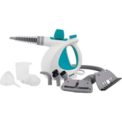 Beldray - pulitore a vapore portatile BEL0701TQN-VDE 10 in 1 con imbottitura manuale per piastrelle, specchio, finestra e spina europea, 1000 w,