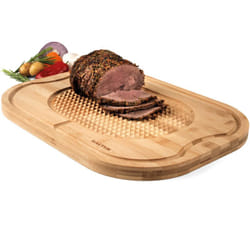 Salter - BW07271 Tagliere Di Bambù, Tagliere Con Tacche, Scolare Il Grasso e Tenere La Carne Al Sicuro, Per Arrosto Di Manzo, Pollo, Salumi, Tavola