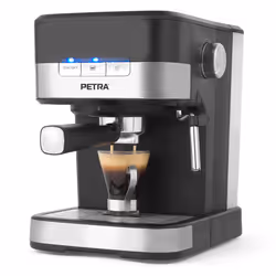 Petra PT4623VDEEU7, Macchina per espresso, 1,5 L, Caffè macinato, 850 W, Nero