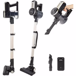 L'aspirapolvere stick turbo Petra è la soluzione ottimale per la pulizia domestica. Con una potenza di 600 W e una spazzola m ...