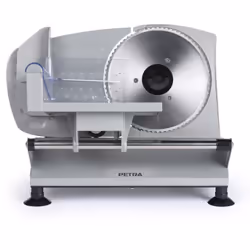 Petra PT4636VDE Affettatrice Elettrica – Macchina per tagliare alimenti, carne, formaggio, pane, spessezza da 1 a 15 mm, 3 x  ...