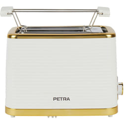 Petra - PT5032WVDE Tostapane a 2 scomparti griglia scaldapane, scongelamento, riscaldamento e annullamento, raccoglibriciole rimovibile, 7 livelli di