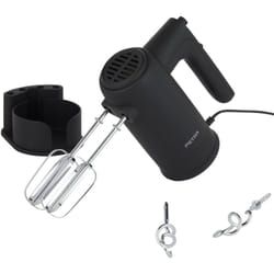 Petra - PT5613BMBLKVDE Handmixer Handrührer - Elektrischer Küchenmixer zum Kneten/Schlagen, Schneebesen/Knethaken inklusive, 5 Geschwindigkeiten