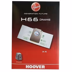 Confezione di 4 sacchetti - H66 35600852 - [ASPIRATEUR HOOVER:] SX9540 011 1400W, SX9650011, SX95400, SX9545 011 DRY, S2810,  ...