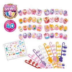 Aquabeads 35007 unghia finta Unghie per dita della mano Multicolore Monocromatico 40 pz Scatola
