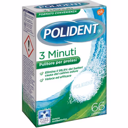Contribuisce a eliminare le macchie resistenti e a ridurre la placca, lasciando la protesi pulita, fresca e luminosa ogni gio ...