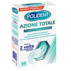 Polident Azione Totale Pulitore per Protesi 66 Compresse