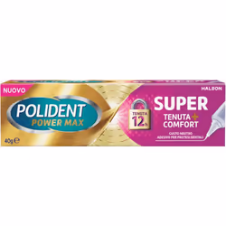 Polident Super Tenuta Comfort Crema per Dentiere Gusto Neutro 40g