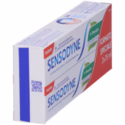 Sensodyne F-Previon Dentifricio per Denti Sensibili Gusto Menta Fresca 2 Pezzi da 75 ml