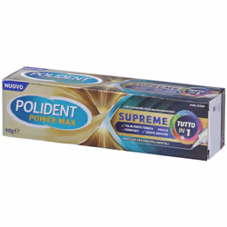 Polident Power Max Supreme Crema Adesiva per Dentiera 40gr