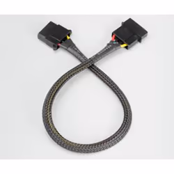 Akasa AK-CBPW02-30, 0,3 m, Molex (4-pin), Molex (4-pin), Maschio, Femmina, Nero