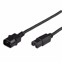 Microconnect PE011420, 2 m, Accoppiatore C14, Accoppiatore C15, H05V2V2-F, 250 V, 10 A