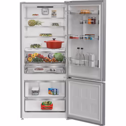 Hotpoint Ariston HPAK2 6553 XP5E Frigorifero combinato a libera installazione, Dual no frost, 78cm, Classe D, Pet Inox, 35dbA, h188 cm