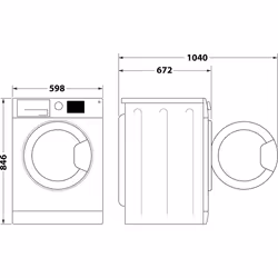 Hotpoint Ariston Asciugatrice a pompa di calore , a libera installazione, 9 kg - HPT 95D BS IT - Délica - Vista aggiuntiva 5