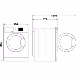Hotpoint Ariston Asciugatrice a pompa di calore 9 kg - HPT 96D BS IT - Délica - Vista aggiuntiva 2