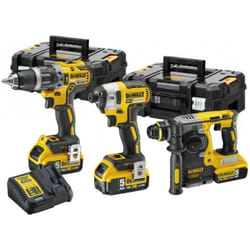 Dewalt - Utensili - Set di 9 utensili a batteria, batterie e caricabatterie DCK368P3T