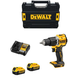 Dewalt - Trapano a Percussione DCD100YM2T (2 x 4,0 Ah + DCB1104 + tstak ii)