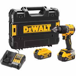 Trapano avvitatore Dewalt con 2 batterie 18V 5Ah - DCD799P2T-QW Trapano avvitatore a percussione con 2 batterie e caricatore. ...