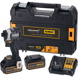 Dewalt - Avvitatore a impulsi a batteria DCF85MM2T, 18V, 2x 4,0 Ah e caricatore in tstak McLaren