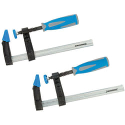Set di morsetti a f 2 p.zi 150 x 50 mm