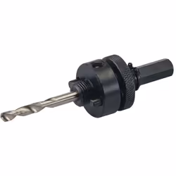 Mandrino per seghe a tazza bimetalliche. Completo di fresa pilota HSS da 6 mm. Si adatta alle seghe a tazza 33-152 mm Include ...
