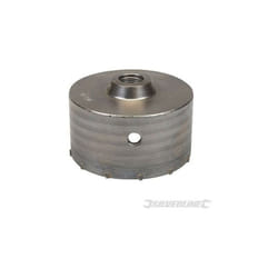 Silverline - Fresa carotatrice a tazza per muri in tct e acciaio robusto 595769-80 mm