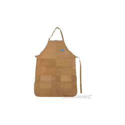 Silverline - Grembiule in cuoio per saldatori 2 tasche lunghezza intera 900x620 mm