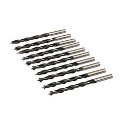Punte con punta di centraggio e doppio taglio 6 mm 10pz - Silverline
