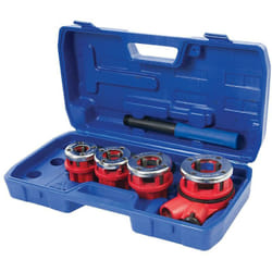 Silverline - Kit di filiere per tubi 5 p.zi 1/2, 3/4, 1' e 1 1/4' bspt