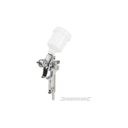 Silverline - Pistola a spruzzo con alimentazione pneumatica 100ml ugello 1mm