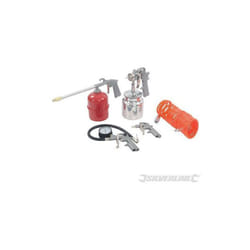 Silverline - Kit di utensili pneumatici, compressore e accessori 5 p.zi