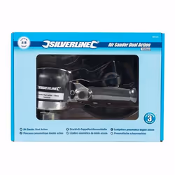 Silverline 580430 levigatrice portatile Levigatrice orbitale 12000 Giri/min Nero, Argento