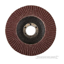 Disco a lamella in ossido di alluminio 115 mm Grana 60 - Silverline