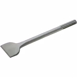 Scalpello SDS Max in acciaio indurito fucinato a stampo con finitura granigliata. Per rimuovere piastrelle e rinzaffare. Util ...