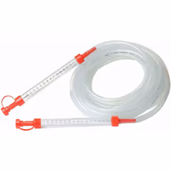 Tubo flessibile in PVC spesso e tubi di plastica graduati. Le marcature evidenti per una superficie di 150 mm permettono una ...