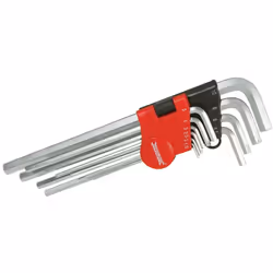 Set di chiavi a brugola al cromo vanadio indurito e temprato. Dimensioni: 1,5 mm, 2 mm, 2,5 mm, 3 mm, 4 mm, 5 mm, 5,5 mm, 6 m ...