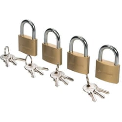Set di lucchetti con chiavi identiche, 4 p.zi 40 mm