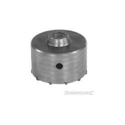 Silverline - Fresa carotatrice a tazza per muri in tct e acciaio robusto 595769-100 m