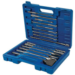 Silverline - Set di punte e ceselli da trapano per muratura sds Plus, 15 p.zi 15 p.zi
