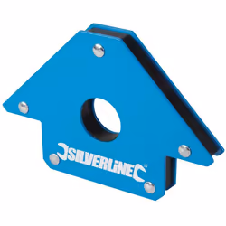 Potente magnete per mantenere pezzi in posizione a 45°, 90° e 135°. Utilizzabile per saldare, assemblare e installare tubi. P ...