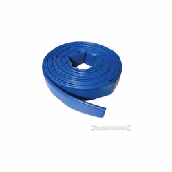 Tubo di Scarico Piatto 10 Metri X 25mm Silverline: Tubo di scarico piatto 10 metri X 25mm Silverline ad alta capacità compati ...