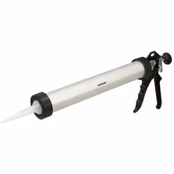 Pistola per silicone in metallo utilizzabile con cartucce standard di silicone o di sigillante. L'ugello garantisce un flusso ...