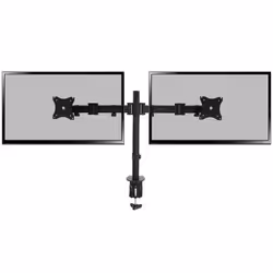 Proper Dual Arm Cantilever Desk Monitor Mount for 19"-27" 68,6 cm (27") Scrivania Nero - Vista aggiuntiva 8