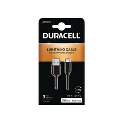 Duracell USB5012A cavo Lightning 1 m Nero